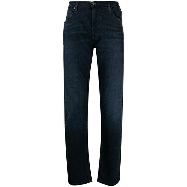 シチズンズ オブ 人間らしさ メンズ ジーンズズボン下 ボトムス Logo-patch slim-cut jeans Blue