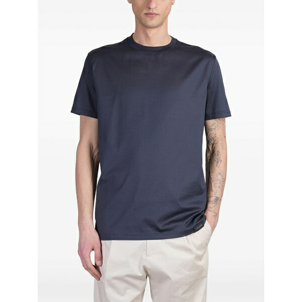 ロウブランド メンズ ティーシャツ トップス Cotton t-shirt Blue