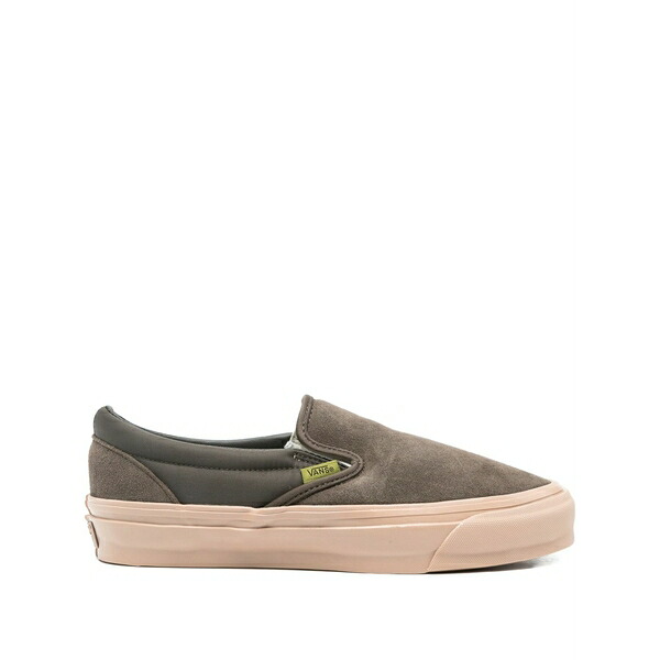 バンズ メンズ スニーカー シューズ Suede panelled sneakers Brown