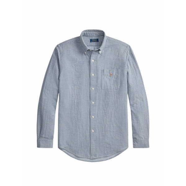 ラルフローレン メンズ プルオーバー トップス Gingham-check buttoned shirt Blue