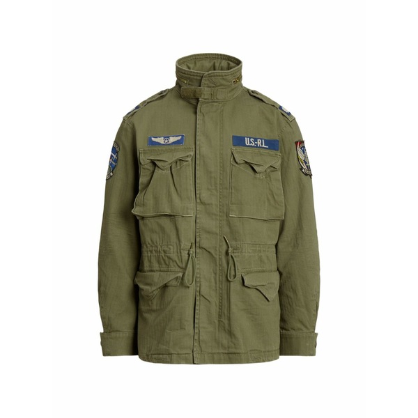 ラルフローレン メンズ 上衣＆上衣 アウター Patch-embellished field jacket Green