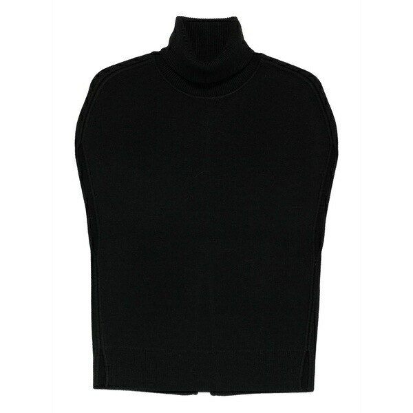 トーテム レディース カットソー トップス Double-knit vest Black