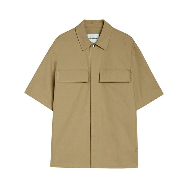 ジル・サンダー メンズ プルオーバー トップス Flap-pocket shirt Brown