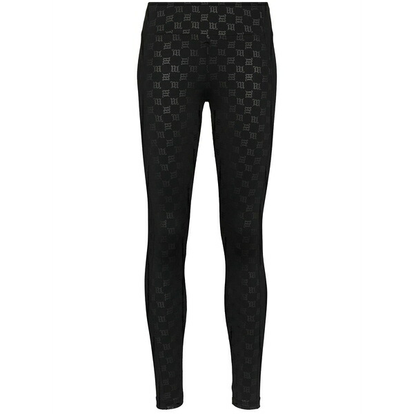 ミスビヘイブ レディース 心地好いズボン下 ボトムス Logo print leggings  Black