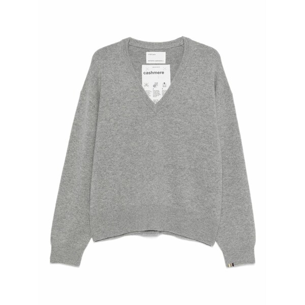 エクストリームカシミア メンズ 編み物\u0026ティーシャツ アウター N￠457 jack sweater v-neck cashmere sweater Grey