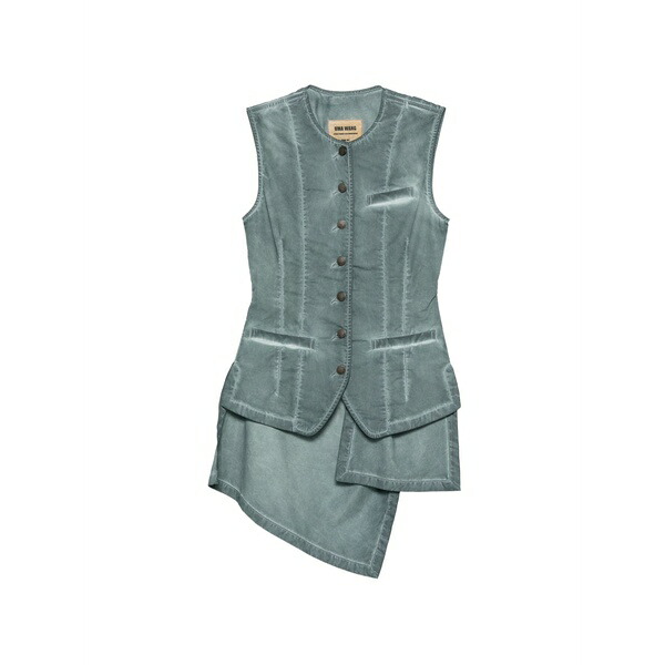 ユマ・一 レディース 上衣＆上衣 アウター Kirai twisted-back waistcoat  Blue