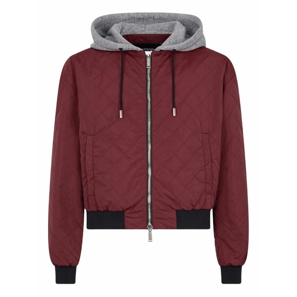 ディースクエアード メンズ 上衣＆上衣 アウター Heritage quilted bomber jacket Red