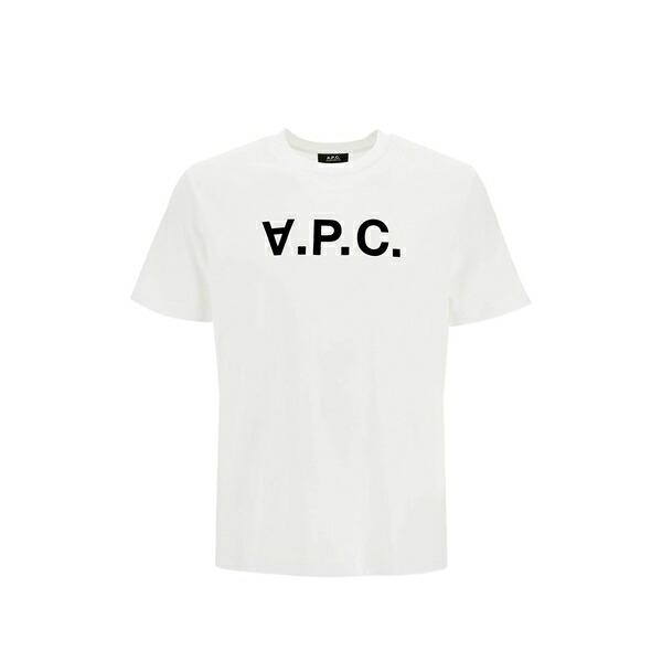 アーペーセー メンズ プルオーバー トップス Logo-print t-shirt White