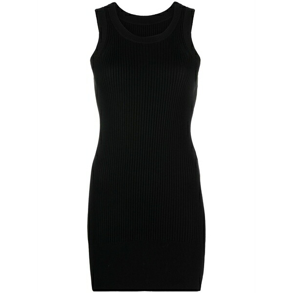 サカイ レディース 衣裳 トップス Cotton-silk bodycon mini dress Black