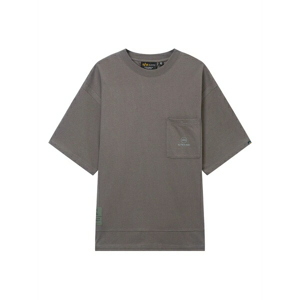 アルファインダストリーズ メンズ ティーシャツ トップス Pocket short-sleeve t-shirt Grey