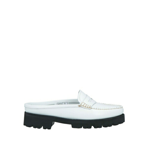 【送料無料】 ジー.エイチ. バス & コー レディース サンダル シューズ Mules & Clogs White｜asty