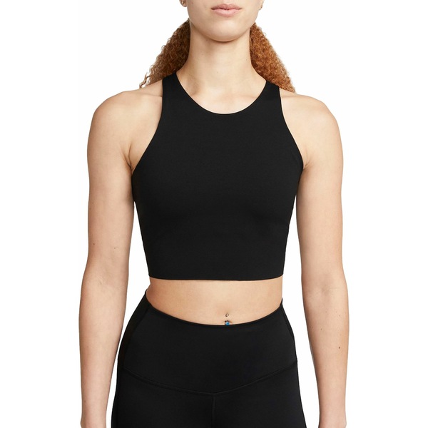 シャツ ブラウス ナイキ レディース シャツ トップス Nike Women S Yoga Dri Fit Luxe Cropped Tank Top Black Asty