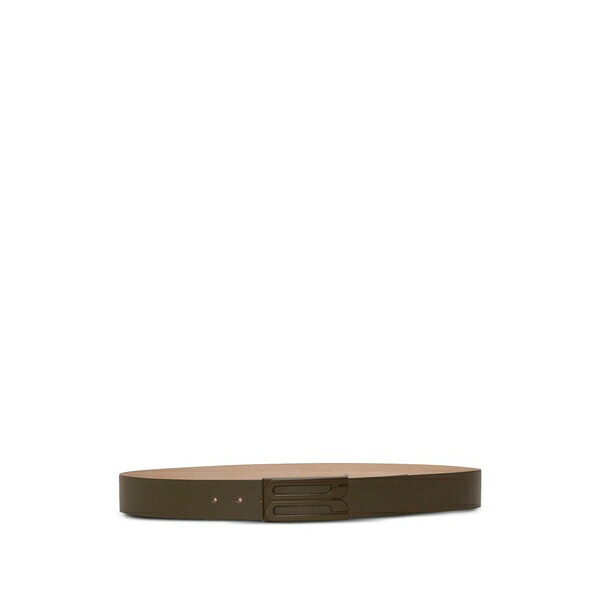 ヴィクトリア ベッカム レディース 三尺帯 付属物 Logo-buckle leather belt Green