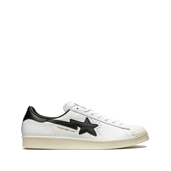 アディダス メンズ スニーカー シューズ X bapte superstar 80s ''white/black'' sneakers White｜asty