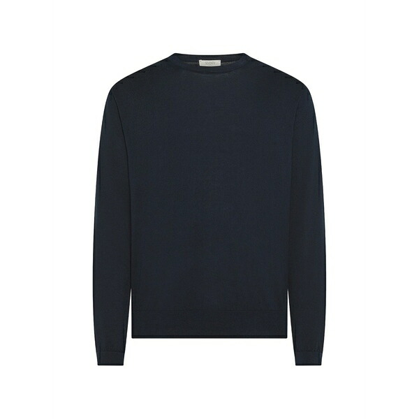 セブンティ メンズ 編み物\u0026プルオーバー アウター Crew-neck sweater Blue
