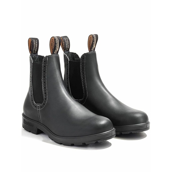 ブランド名石ころ メンズ ブーツ シューズ Leather \"black\"" chelsea boots Black"
