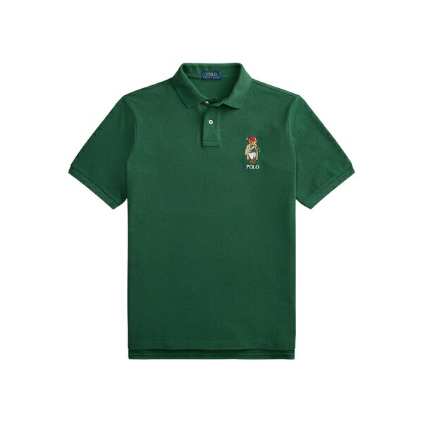 ラルフローレン メンズ スポーツシャツ トップス Embroidered polo shirt Green ポロシャツ-メンズファッション-トップス