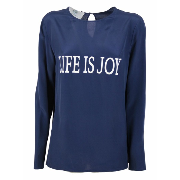 アルベルタ フェレッティ レディース プルオーバー トップス Graphic-print t-shirt Blue