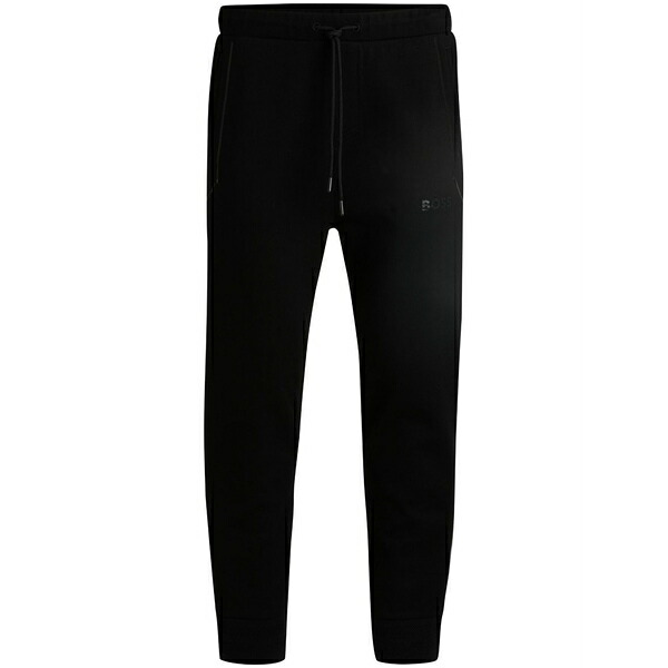 ボス メンズ カジュアルパンツ ボトムス Drawstring track pants Black|asty