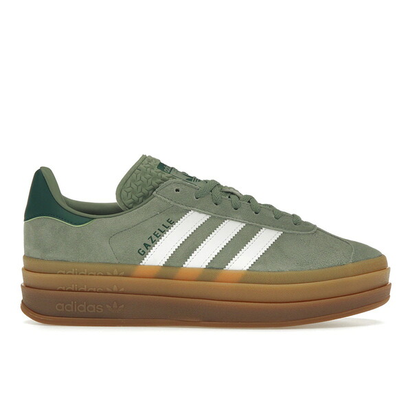 adidas アディダス レディース スニーカー  【adidas Gazelle Bold Silver Green Gum (Womens)】  サイズ US_5.5(22.5cm) Silver Green/Cloud White/Collegiate Green