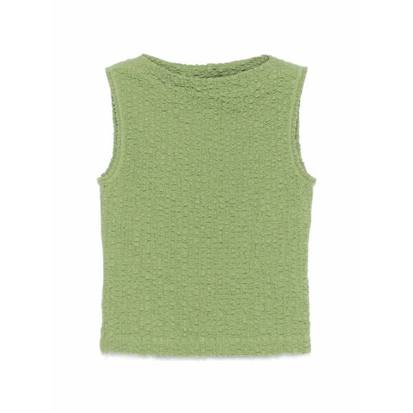 ナヌーシュカ レディース カットソー トップス Caile crinkled sleeveless top Green｜asty