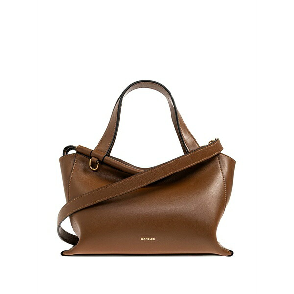 ワンドラー レディース トートバッグ バッグ Top handle tote bag Brown｜asty
