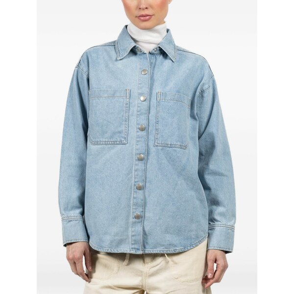 ディーエル1961 レディース シャツ トップス Denim overshirt Blue|asty