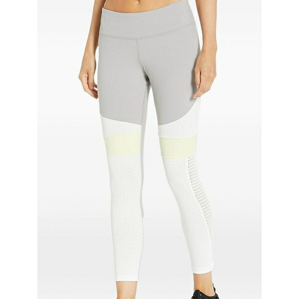 リーボック レディース カジュアルパンツ ボトムス Colour-block mesh leggings Grey｜asty