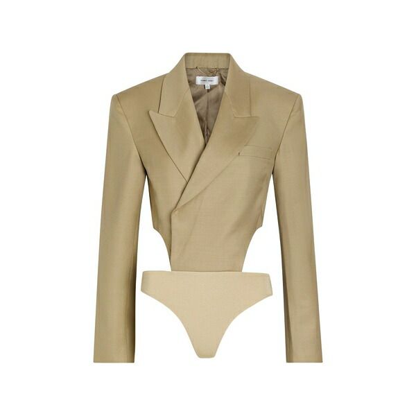 ロニーコボ レディース シャツ トップス Florinda cut-out double-breasted bodysuit Neutrals|asty