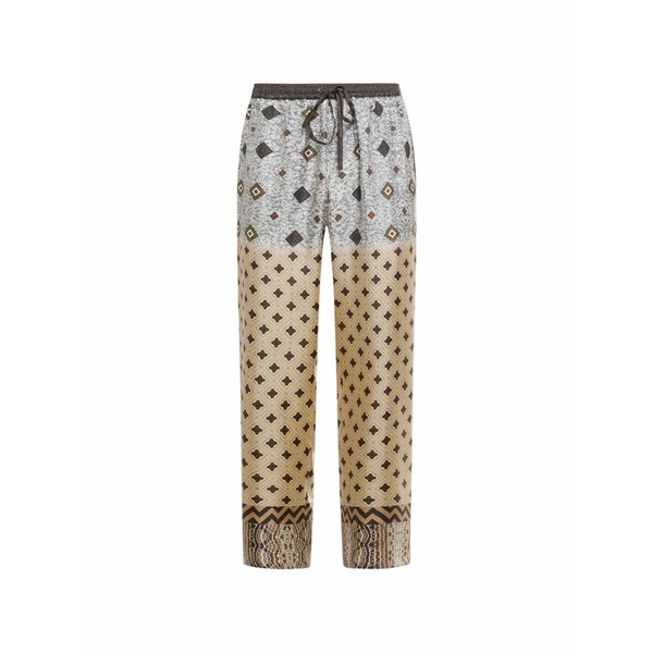 ピエール＝ルイ・マシア メンズ カジュアルパンツ ボトムス Aloe geometric trousers Neutrals｜asty