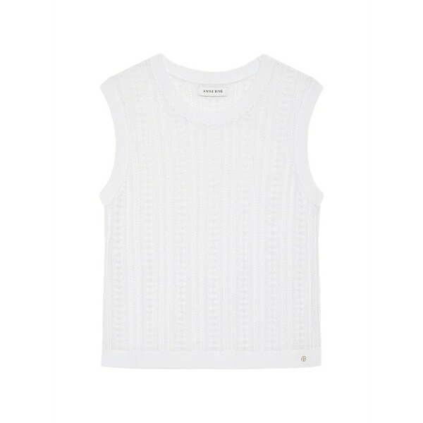 アニービン レディース カットソー トップス Moni crop tank - white White｜asty