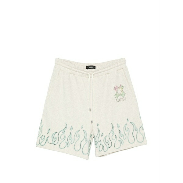 アミリ メンズ カジュアルパンツ ボトムス Ma quad flames sweatshorts Neutrals｜asty
