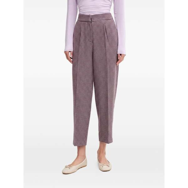 ベネトン レディース カジュアルパンツ ボトムス Houndstooth-pattern trousers Pink｜asty