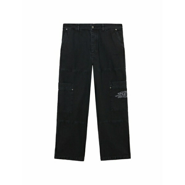 オフホワイト メンズ カジュアルパンツ ボトムス Script gd cot jeans Black｜asty
