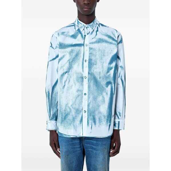 ジャンポール ゴルチエ メンズ シャツ トップス Abstract-print cotton shirt White｜asty