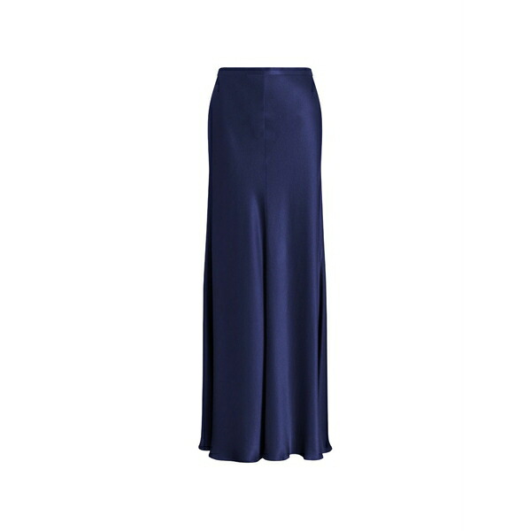 アルベルタ フェレッティ レディース スカート ボトムス High-waisted satin skirt Blue|asty