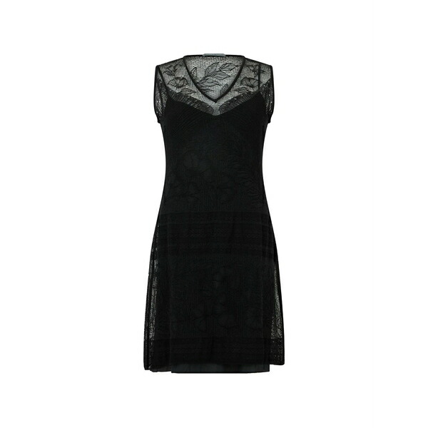 アルベルタ フェレッティ レディース ワンピース トップス Lace-panel sleeveless mini dress Black|asty