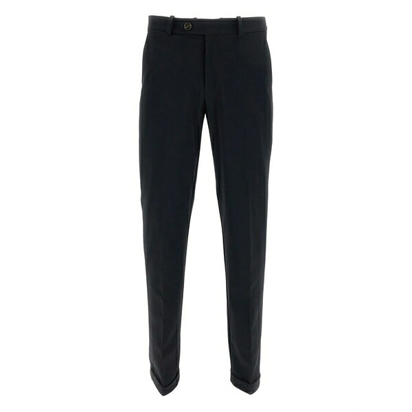 アールアールディ メンズ カジュアルパンツ ボトムス Turn-up tapered trousers Black｜asty