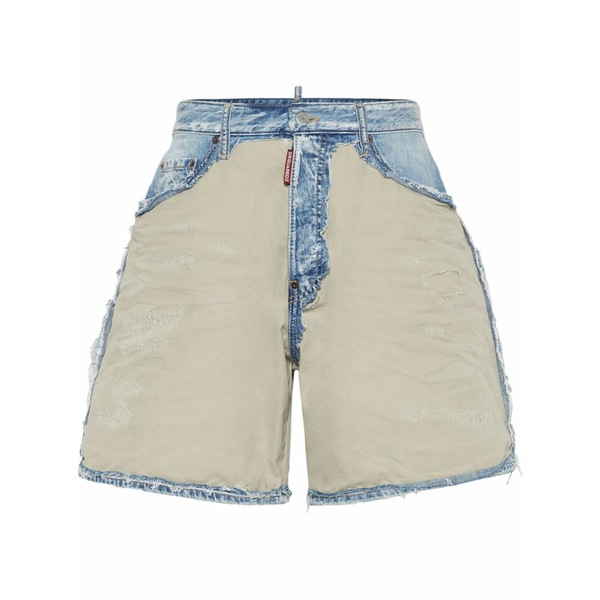 ディースクエアード メンズ カジュアルパンツ ボトムス Semplice carpenter denim shorts Neutrals｜asty