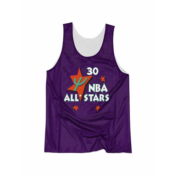 ミッチェル&ネス メンズ Tシャツ トップス Chicago bulls reversible tank top Purple｜asty