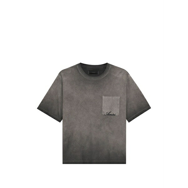 アミリ メンズ Tシャツ トップス Chest-pocket t-shirt Black｜asty