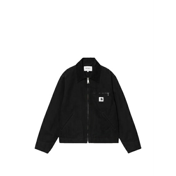 カーハート レディース ジャケット＆ブルゾン アウター Og detroit corduroy-collar jacket Black｜asty