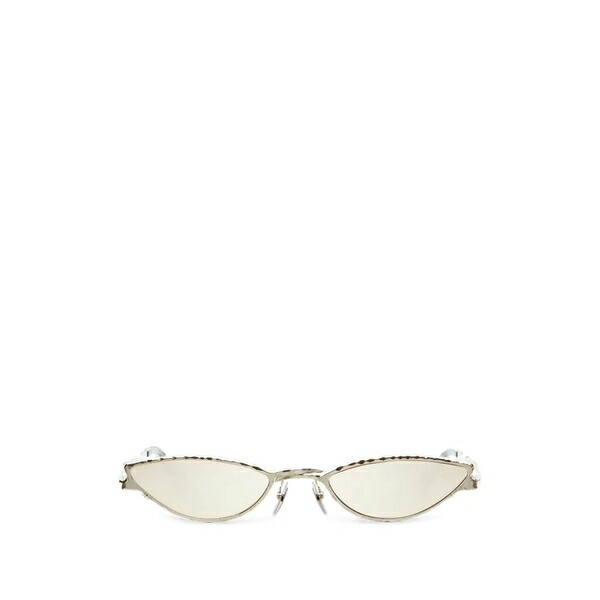 クボラウム メンズ サングラス・アイウェア アクセサリー Cat-eye frame sunglasses Silver|asty