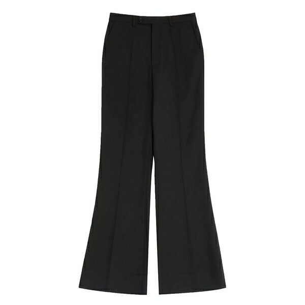 ヴァレンティノ ガラヴァーニ メンズ カジュアルパンツ ボトムス Pleated flared trousers Black|asty