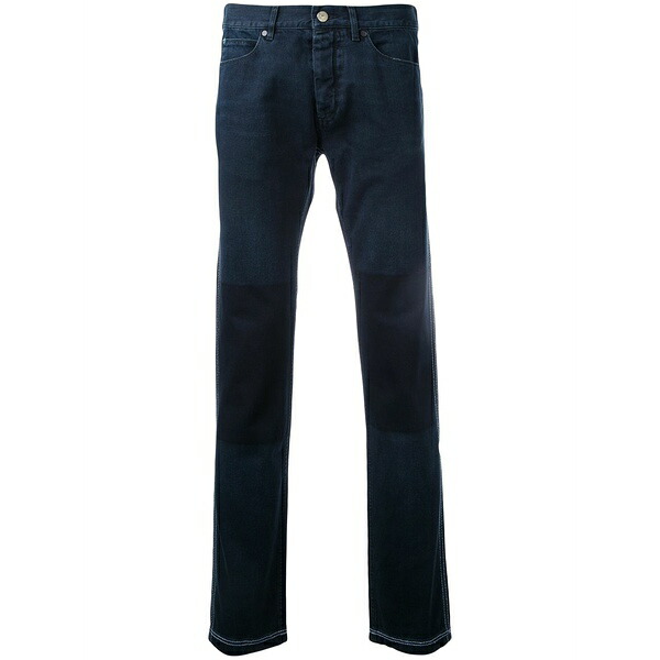 ランバン メンズ デニムパンツ ボトムス Contrast knee jeans Blue｜asty