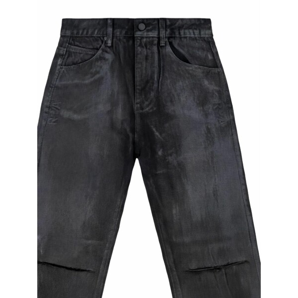 アールティーエー メンズ デニムパンツ ボトムス Jonas straight-leg jeans Black|asty