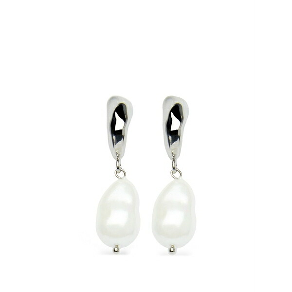 アーデム レディース ピアス&イヤリング アクセサリー Pearl-embellishment earrings Silver|asty