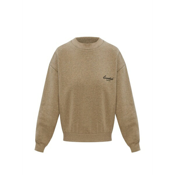 エフオージーエッセンシャルズ レディース ニット&セーター アウター Essentials logo-print sweatshirt Neutrals｜asty