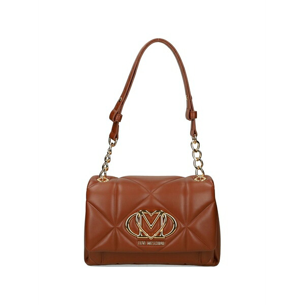 ラブ モスキーノ レディース ショルダーバッグ バッグ Quilted chain-strap cross body bag Brown｜asty