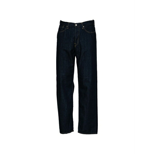 エドウィン メンズ デニムパンツ ボトムス Logo-patch loose-fit jeans Blue|asty